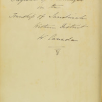 Volume II: Inside Cover Inscription - Baptisms 1842-1844; Marriages 1842-1874